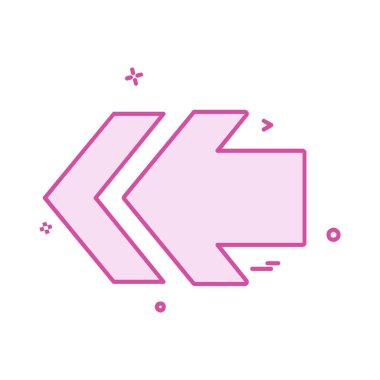 Sol simgesi tasarım, renkli vektör çizim