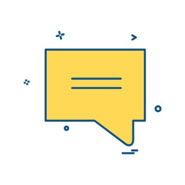 İleti simge tasarlamak vektör