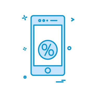 Mobil simge tasarım vektörü