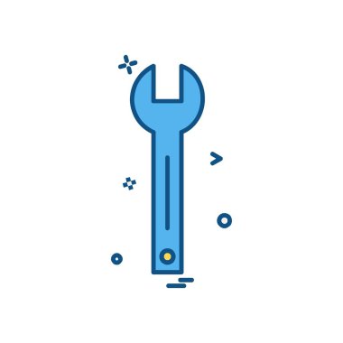 Donanım aracı simgesi tasarım, renkli vektör çizim 