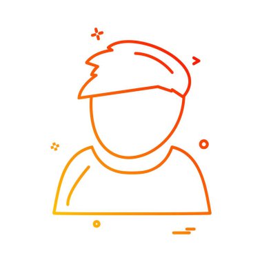 Avatar simge tasarlamak vektör