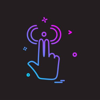 Eller simge tasarım vektörü