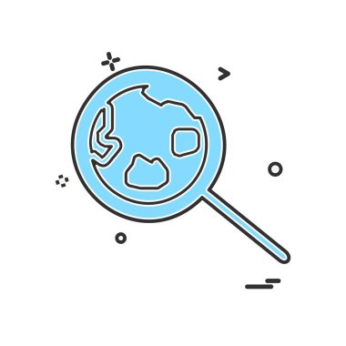 Arama simge tasarlamak vektör