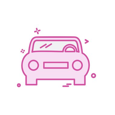 Araba simgesi tasarım vektörü