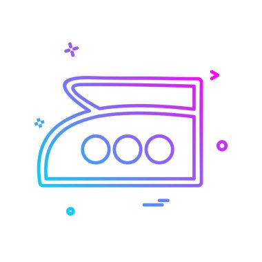 Demir simgesi tasarım vektörü