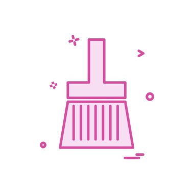 Boya Fırçası Simgesi Tasarım Vektörü