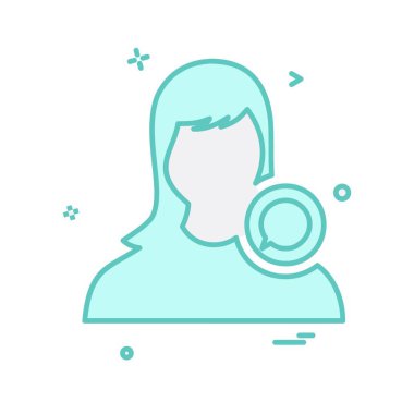 Kadın simge tasarlamak vektör