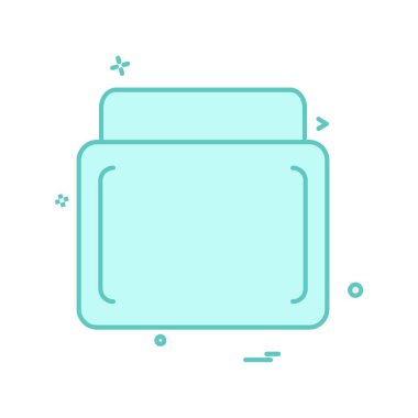 Kozmetik simgesi tasarım vektörü