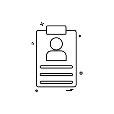 dosya klibi kurulu kağıt-board detaylar simge vektör desige