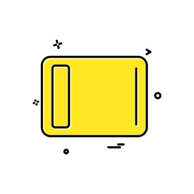 Batarya simgesi tasarım vektörü