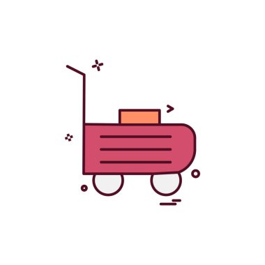 Alışveriş simgesi tasarım vektörü 