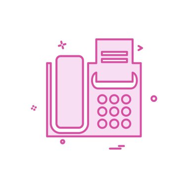 Telefon simgesi tasarım vektörü