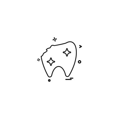 kırık diş diş tedavileri diş hekimi diş hekimliği diş simge vektör desige