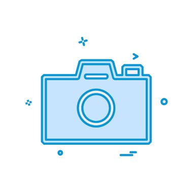 Kamera simgesi tasarım vektörü