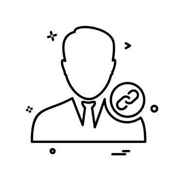 Avatar erkek simge tasarım vektörü