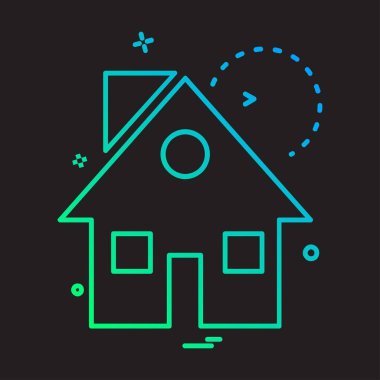 Emlak simge tasarlamak vektör