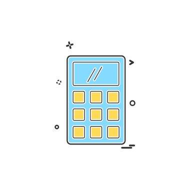 Hesap makinesi simgesi tasarım vektörü