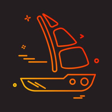 Seyahat simgesi tasarım vektörü 