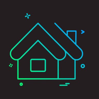 Ev simge tasarlamak vektör