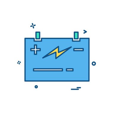 Pil güç jumper simge vektör tasarımı