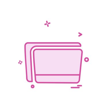 Klasör simge tasarlamak vektör