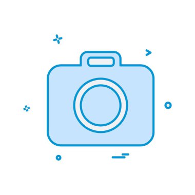 Kamera simgesi tasarım vektörü