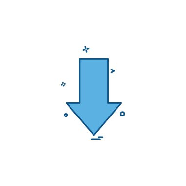 Ok simgesi tasarım vektörü