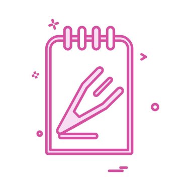 Not simgesi tasarım vektörü 