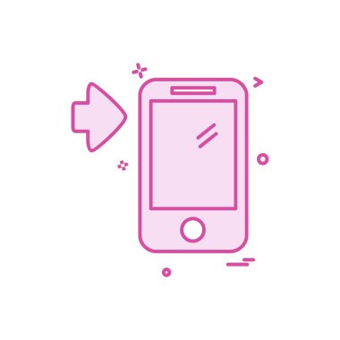 Akıllı telefon simge tasarlamak vektör 