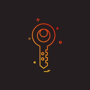 Anahtar simge tasarlamak vektör