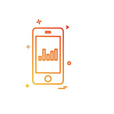 Mobil simge tasarım vektörü 