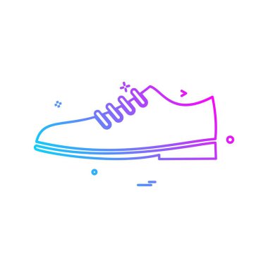 Ayakkabı simge tasarlamak vektör