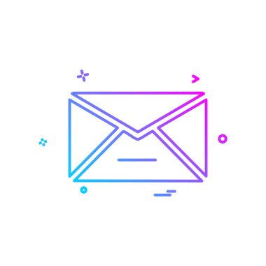 İletileri simge vektör beyaz arka plan üzerinde