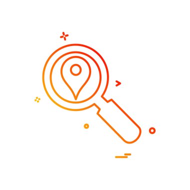 Arama simge tasarlamak vektör