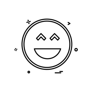 Gülen simge tasarlamak vektör 