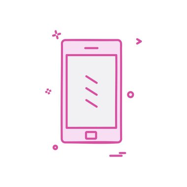 Akıllı Telefon Simgesi Tasarım Vektörü