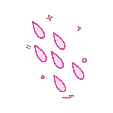 Yağmur simgesi tasarım vektörü