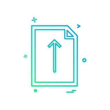 Dosya simgesi tasarım vektörü