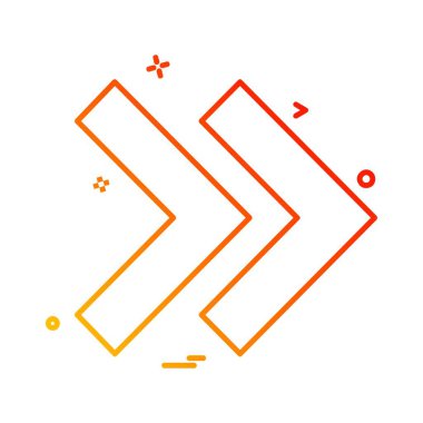 Ok simgesi tasarım vektörü