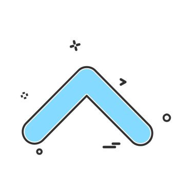 Yukarı ok simgesi tasarım vektörü