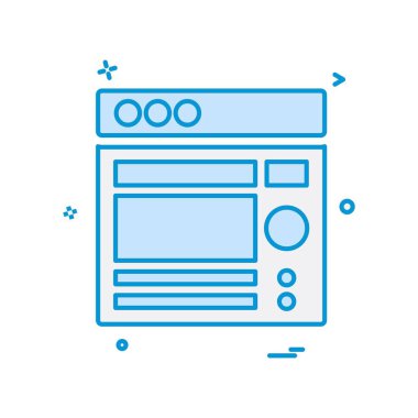 Web düzen simge tasarlamak vektör