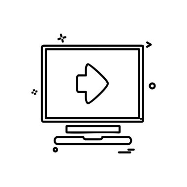 Bilgisayar simgesi tasarım vektörü