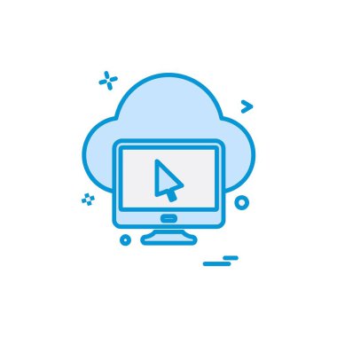 Bilgisayar simgesi tasarım vektörü