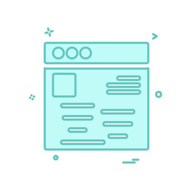 Web düzen simge tasarlamak vektör