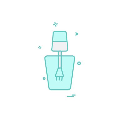 Makyaj simgesi tasarım vektörü