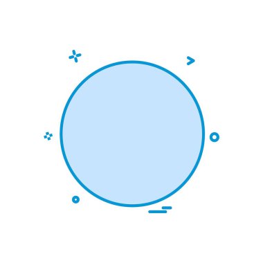 Daire simgesi tasarım, renkli vektör çizim