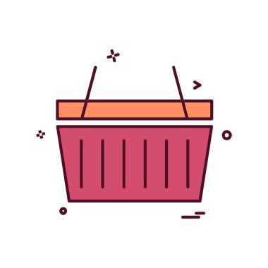 Sepet simge tasarlamak vektör