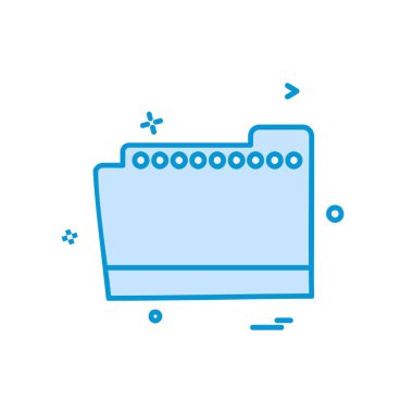 Klasör simge tasarlamak vektör 