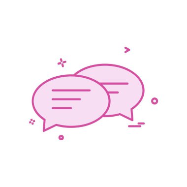 İleti simgesi tasarım vektörü