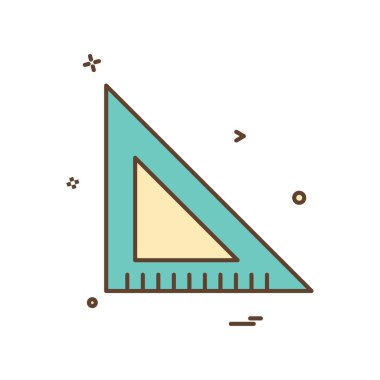 ölçek üçgen simge vektör tasarımı